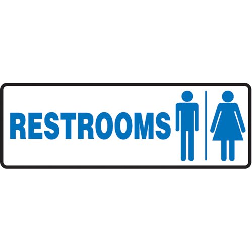 SAX672-"Rest Rooms" Sign