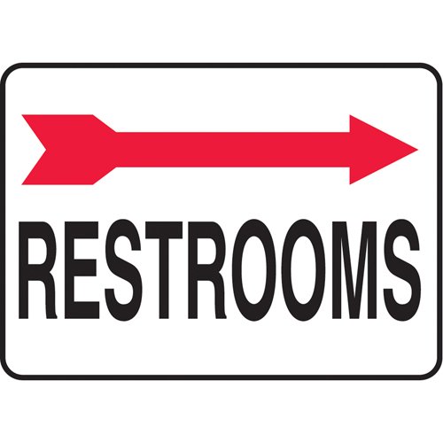 SAX675-"Rest Rooms" Sign