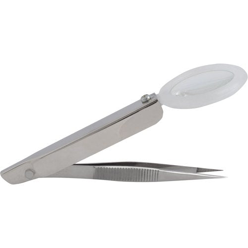 SAY539-Splinter Forceps With Magnifier