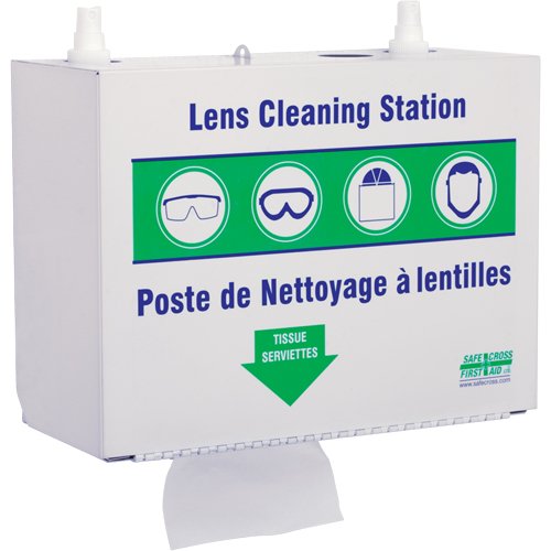 SAY635-Metal Lens Cleaning Stations - Two 500ml Solutions & 1 Box of Tissue