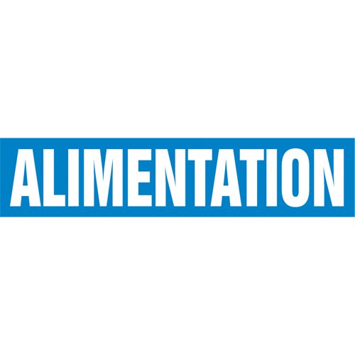 SAZ131-Snap Tite™ "Alimentation" Pipe Marker