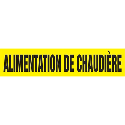 SAZ147-Snap Tite™ "Alimentation de Chaudière" Pipe Marker