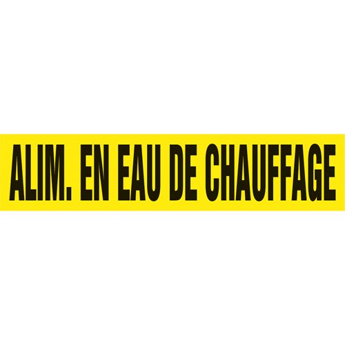 SAY932-"Alim. en Eau de Chauffage" Pipe Marker