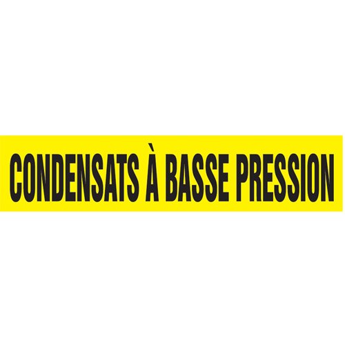 SAZ241-Snap Tite™ "Condensats À Basse Pression" Pipe Marker