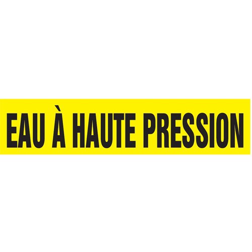 SAZ271-Snap Tite™ "Eau À Haute Pression" Pipe Marker