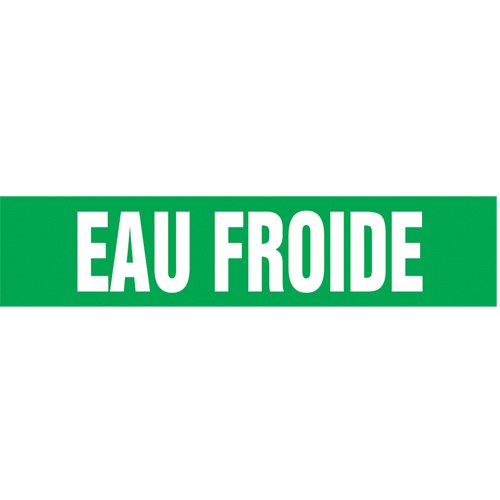 SQ657-"Eau Froide" Pipe Markers