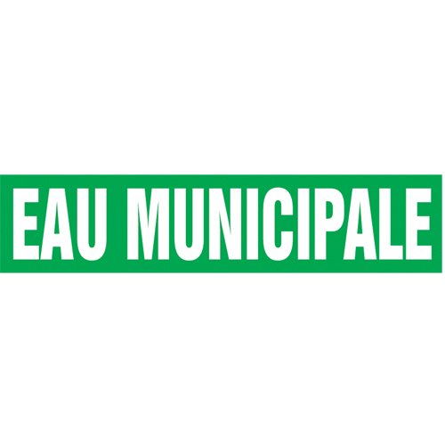 SAZ311-Snap Tite™ "Eau Municipale" Pipe Marker