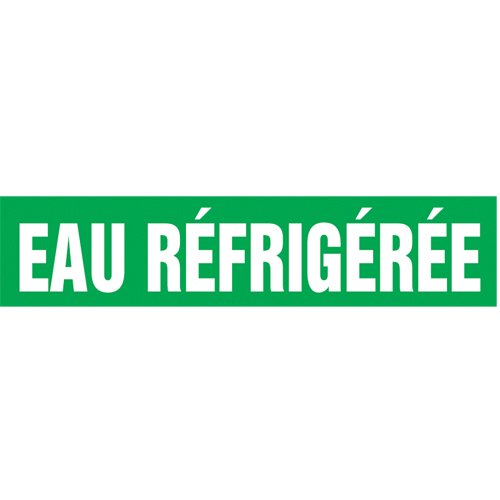 SR038-"Eau Réfrigérée" Pipe Markers