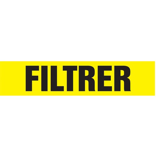 SAZ015-"Filtrer" Pipe Marker