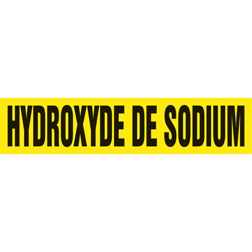 SAZ037-"Hydroxyde de Sodium" Pipe Marker