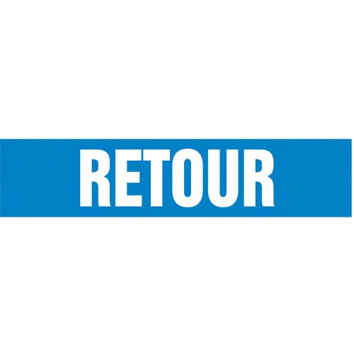 SAZ437-Snap Tite™ "Retour" Pipe Marker