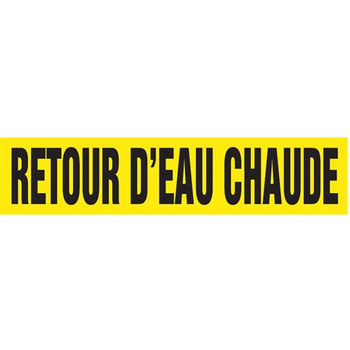 SAZ453-Snap Tite™ "Retour d'Eau Chaude" Pipe Marker