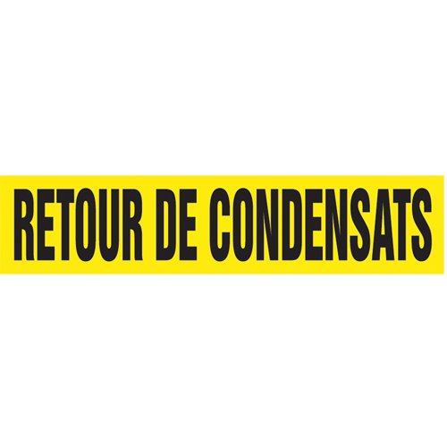 SAZ057-"Retour d'Eau Réfrigérée" Pipe Marker