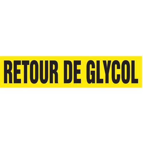 SAZ476-Snap Tite™ "Retour de Glycol" Pipe Marker