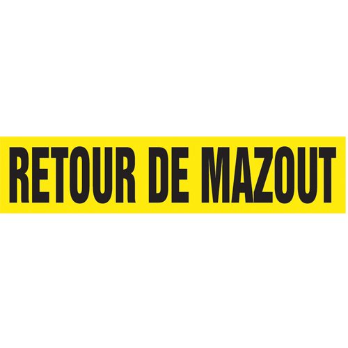 SQ960-"Retour de Mazout" Pipe Markers