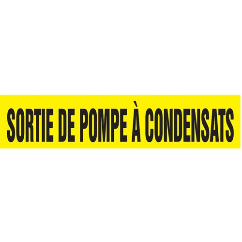 SAZ070-"Sortie de Pompe" Pipe Marker