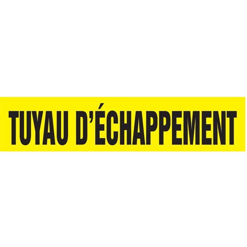 SAZ072-"Tuyau d'Échappement" Pipe Marker
