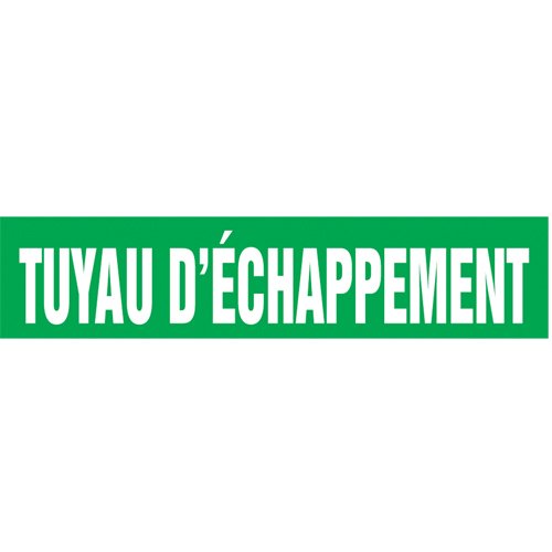 SAZ074-"Tuyau d'Échappement" Pipe Marker