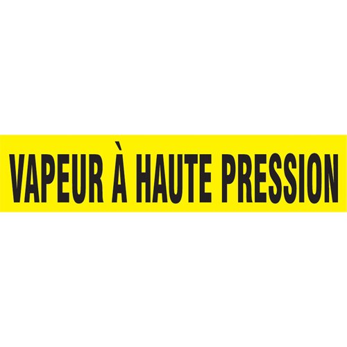 SR014-"Vapeur À Haute Pression" Pipe Markers