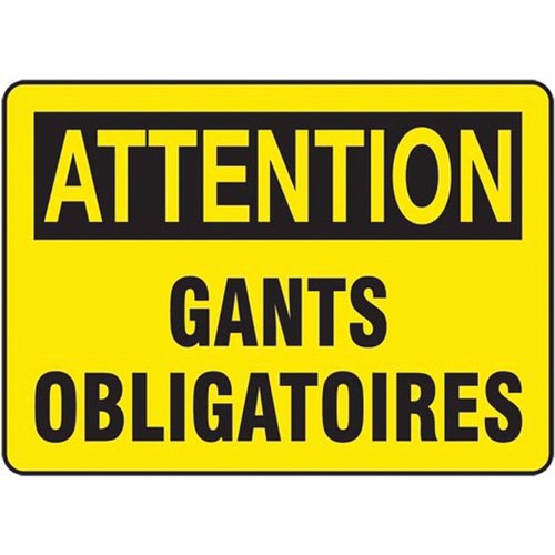 SAZ552-"Gants Obligatoire" Sign