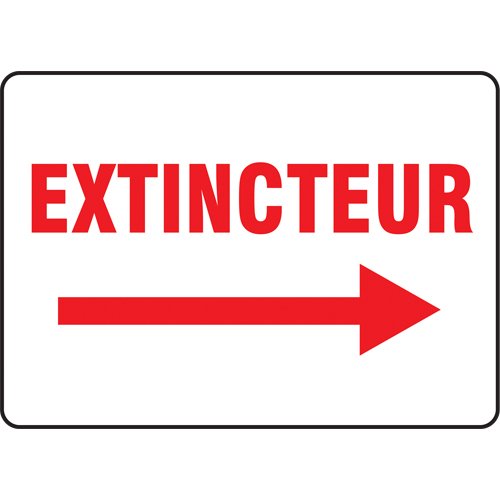 SAZ585-"Extincteur" Sign
