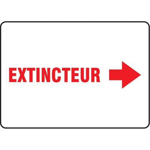 SAZ587-"Extincteur" Sign