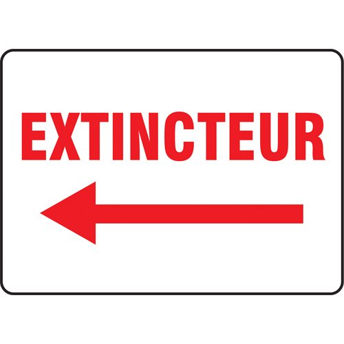 SAZ589-"Extincteur" Sign