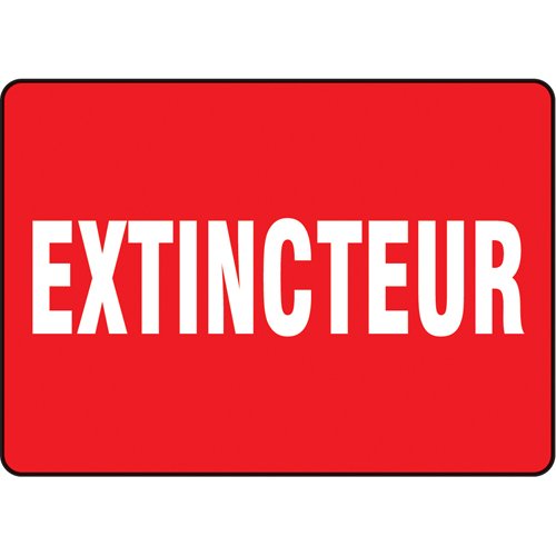 SAZ606-"Extincteur" Sign