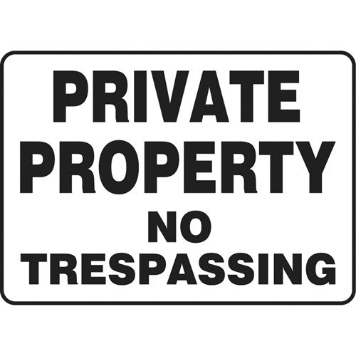 SAZ794-"No Trespassing" Sign