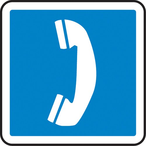 SAW820-Telephone CSA Standard Safety Sign