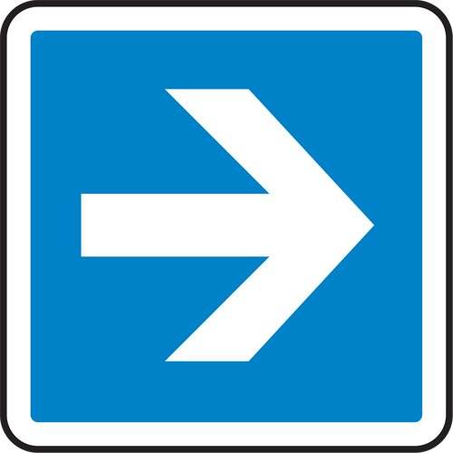 SAW792-Arrow CSA Standard Safety Sign