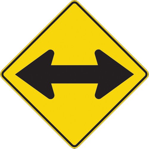 SD269-Two-Way Arrow Traffic Sign