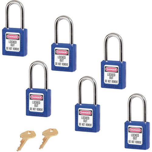 SDM769-410 Series Zenex™ Padlocks - Set of Six
