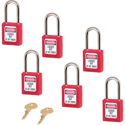 SDM773-410 Series Zenex™ Padlocks - Set of Six