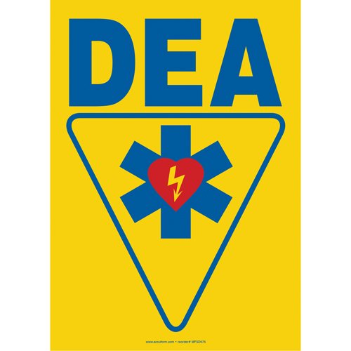 SDN898-AED Sign