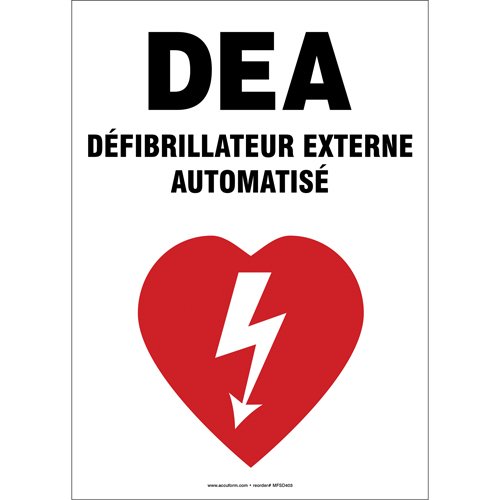 SDN940-AED Sign