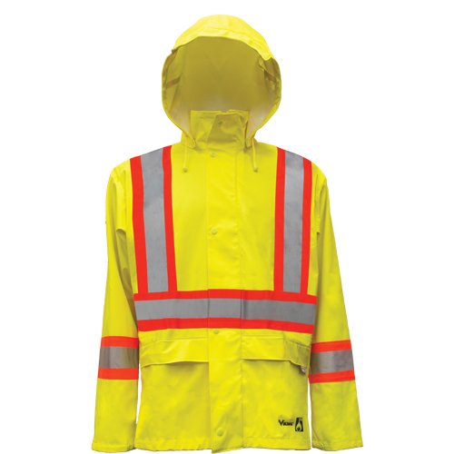 SDP073-Hi-Vis FR/PU Safety Rain Jackets