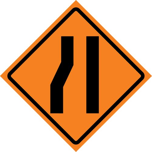 SDP566-Merge Right Roll-Up Traffic Sign