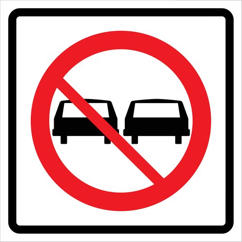 SDP372-No Passing Roll-Up Traffic Sign