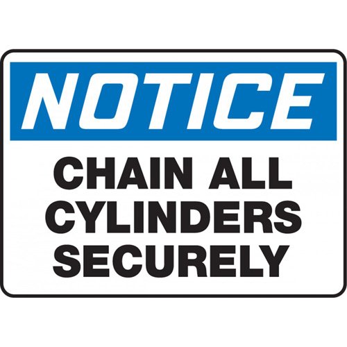 SDS685-"Chain All Cylinders" Sign