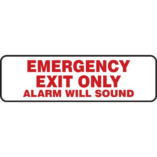SDS698-"Emergency Exit Only" Sign