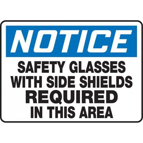 SDS719-"Safety Glasses With Side Shields Required" Sign