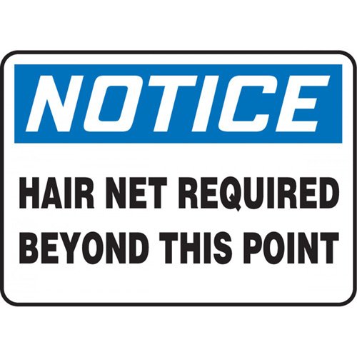 SDS720-"Hair Net Required" Sign