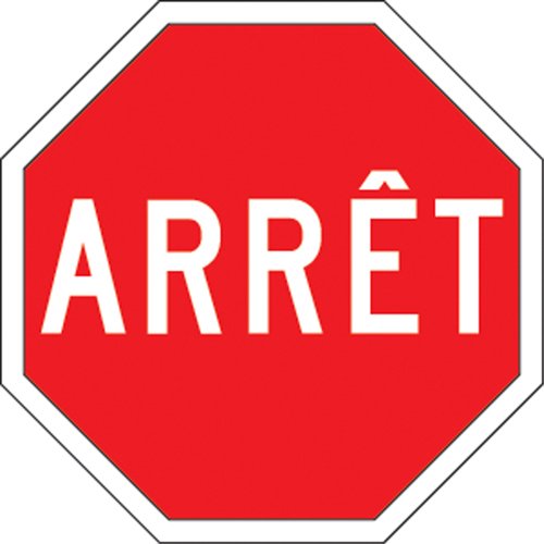 SEA940-"Arrêt" Traffic Sign