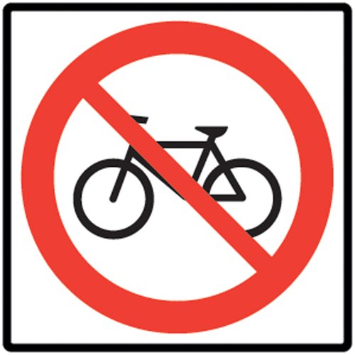 SEA985-No Bicycles Traffic Sign