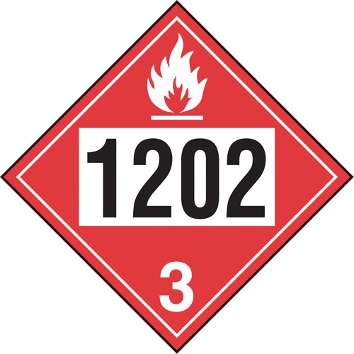 SEC003-Diesel Fuel & Fuel Oil TDG Placard