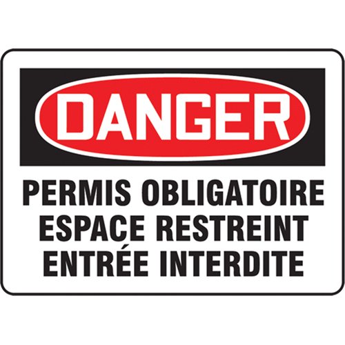 SEC098-"Espace restreint" Sign