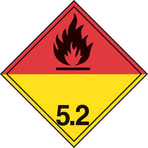 SEC886-Organic Peroxide TDG Placard