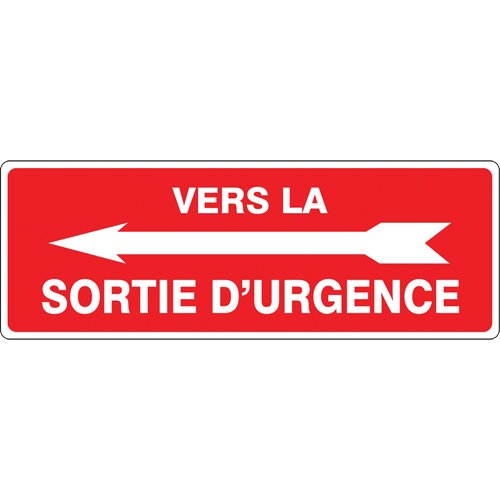 SED440-"Sortie d'urgence" Sign