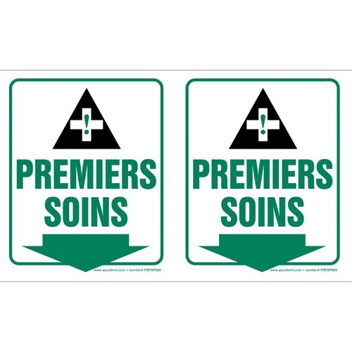 SED970-"Premier soins" Projection™ Sign